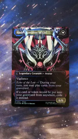 Emet-Selch, Unsundered/ Hades, Sorcerer of Eld - Borderless (Foil) - Image 2