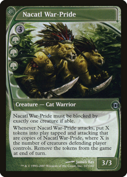 Nacatl War-Pride Future Sight MTG Uncommon - Image 1