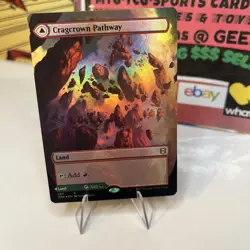 x1 Cragcrown Pathway Timbercrown Pathway ZNR MTG 287 FOIL BORDERLESS RARE 1x - Image 3