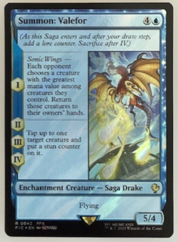 MTG: Summon: Valefor (Surge Foil) Commander: Final Fantasy Foil NM - Image 1