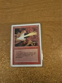 MAGIC THE GATHERING REVISED FIREBREATHING MODERATELY PLAYED - Image 1