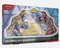 Pokemon TCG Salamence ex & Reshiram ex PREMIUM COLLECTION BOX SEALED CASE - Image 1
