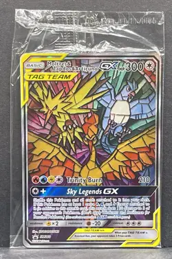 Pokemon TCG Tag Team Moltres & Zapdos & Articuno GX SM210 Sealed Promo - Image 1
