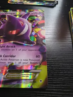 Gengar EX 34/119 XY Phantom Forces 2014 Holo Rare Pokemon Card TCG JUMBO - Image 2