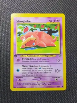 Pokemon TCG Slowpoke Neo Genesis 73/111 1st Edition Common NM - Tomokazu Komiya - Image 1
