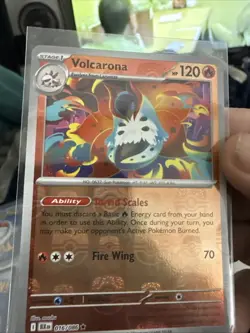 Volcarona (Master Ball Pattern) 016/086 Rare SV: Black Bolt Pokemon TCG 118 - Image 1