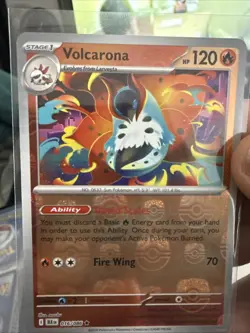Volcarona (Master Ball Pattern) 016/086 Rare SV: Black Bolt Pokemon TCG 118 - Image 2