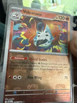 Volcarona (Master Ball Pattern) 016/086 Rare SV: Black Bolt Pokemon TCG 118 - Image 3