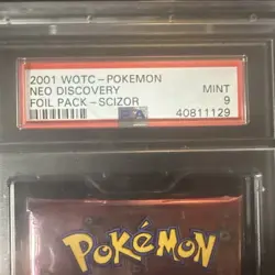 *Heavy* 2001 Pokemon Neo Discovery Booster Pack PSA 9 Karp Combo - Image 3
