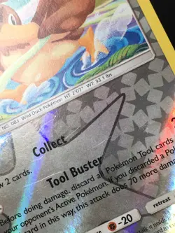Pokemon TCG Farfetch'd 127/181 SM Team Up Reverse Holo Uncommon LP - Image 2