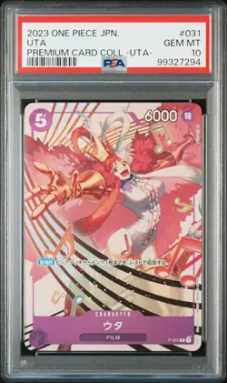 2023 ONE PIECE JPN PREM CARD COLL -UTA- #031 UTA PSA 10 - Image 1