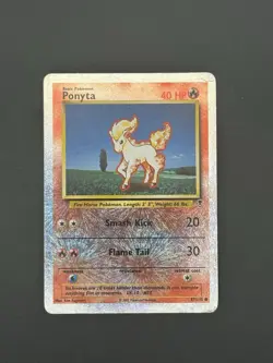 Pokemon TCG Ponyta Reverse Holo Card Legendary Collection 87/110 2002 - Image 1