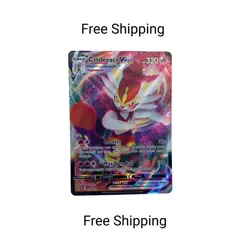 Pokemon TCG Cinderace VMAX Rebel Clash Holo Ultra Rare Card 036/192 2020 LP - Image 1