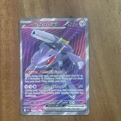 Pokemon Genesect EX TCG Card 161/086 Black Bolt Ultra Rare Full Art NM - Image 1