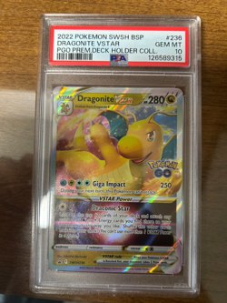 Dragonite VSTAR SWSH236 SWSH: Sword & Shield Promo Cards Holo PSA 10 GEM MINT!!! - Image 1