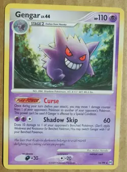 Gengar 16/99 Rare Non-Holo Arceus Set Pokemon Card NM - Image 1