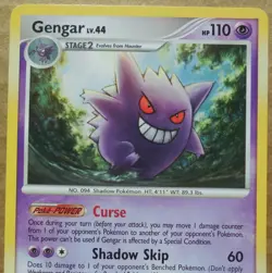 Gengar 16/99 Rare Non-Holo Arceus Set Pokemon Card NM - Image 2