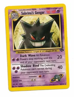 Pokemon Card: Sabrina's Gengar 29/132 Gym Challenge Set Vintage Rare! GD - Image 1