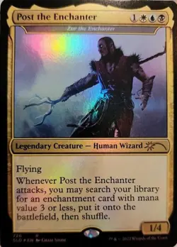 MTG English Post the Enchanter - Zur the Enchanter NM Foil Secret Lair - Image 1
