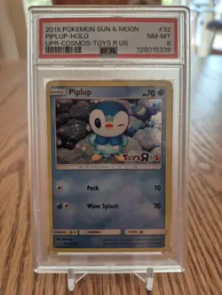 PSA 8 NM-MT - Piplup #32 - Pokemon Card Toys-R-Us Stamped Holo Promo - Image 3