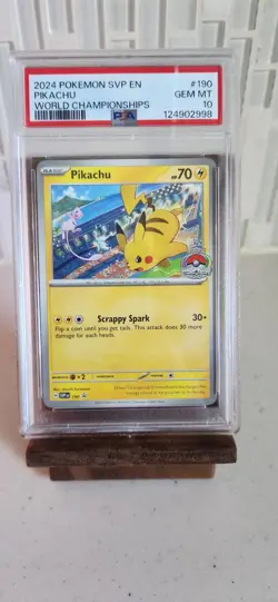 Pikachu 190 Pokemon: Scarlet & Violet Promo Cards Gem Mint PSA 10 - Image 1