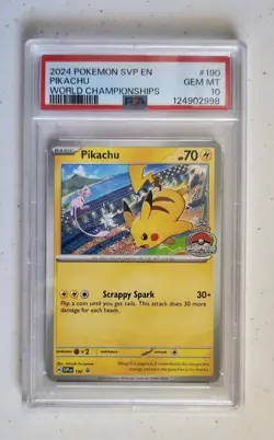 Pikachu 190 Pokemon: Scarlet & Violet Promo Cards Gem Mint PSA 10 - Image 3