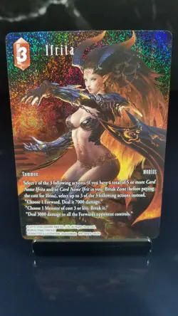 Ifrita Full Art Foil - Final Fantasy TCG - Ifrit -Similar MTG Divine Cross Waifu - Image 1