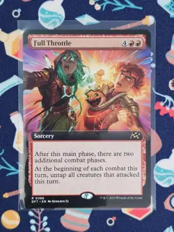 Full Throttle - #386 Regular (Extended Art) Aetherdrift - Mtg - Image 1