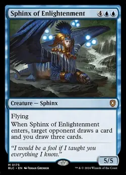 1x Sphinx of Enlightenment NM Eng MTG - Bloomburrow Commander - Image 1