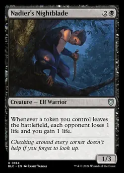 1x Nadier's Nightblade NM Eng MTG - Bloomburrow Commander - Image 1