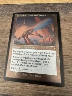 MTG Sword of Truth and Justice (Retro Frame) (Foil Etched) Modern Horizons Foil - Image 1
