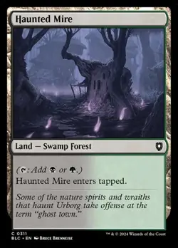 1x Haunted Mire NM Eng MTG - Bloomburrow Commander - Image 1