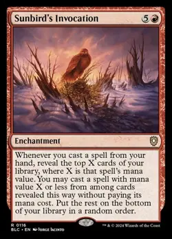 1x Sunbird's Invocation NM Eng MTG - Bloomburrow Commander - Image 1
