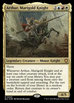 1x Arthur, Marigold Knight - Foil NM Eng MTG - Bloomburrow Commander - Image 1