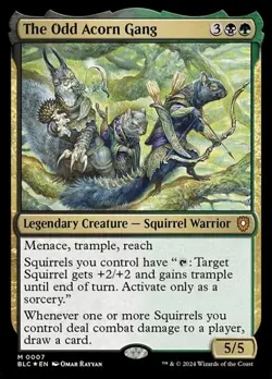 1x The Odd Acorn Gang - Foil NM Eng MTG - Bloomburrow Commander - Image 1