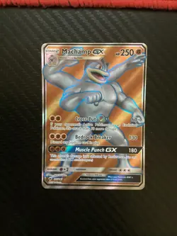 Machamp GX 135/147 NM Full Art Ultra Rare Burning Shadows 2017 Pokemon TCG - Image 1