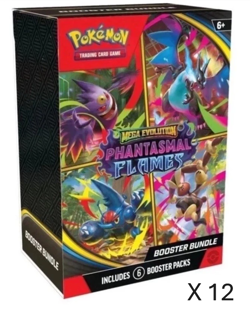 LOT OF 12 Pokemon Mega Evolution Phantasmal Flames Booster Bundle 11/14 PRESALE - Image 1