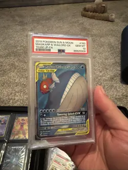 2019 Pokemon Sun & Moon Magikarp & Wailord GX Team Up #160 PSA 10 - Image 2