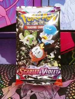 Pokemon TCG Scarlet & Violet Booster Pack brand new factory sealed with bonus! - Image 1