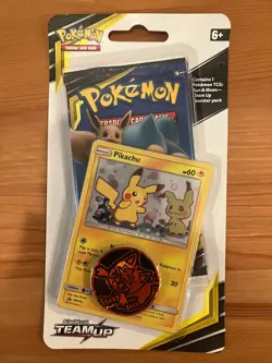 Pokemon Sun & Moon Team Up Blister Pack with Pikachu Promo SEALED - Image 1