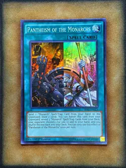 Yugioh Pantheism Of The Monarchs SR01-EN023 Super Rare 1st Ed NM - Image 1