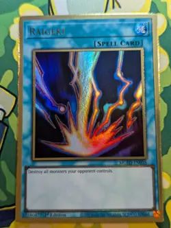 Raigeki - MGED-EN038 - Premium Gold Rare - 1st Edition - Yugioh VLP - Image 1