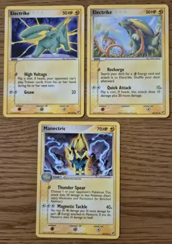 Pokemon Cards Electrike Manectric Set Ex Deoxys /107 Rare - Image 1
