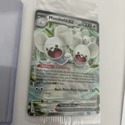 Pokemon TCG Maushold EX Paradox Rift Holo Double Rare Card 155/182 SEALED - Image 3
