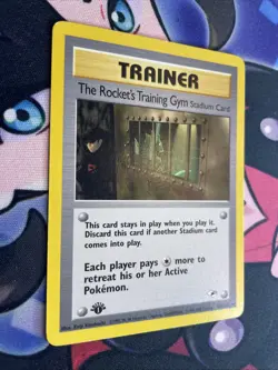 The Rocket's Training Gym 104/132 1st Edition Heroes Set Pokemon Cards LP - Image 2