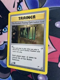 The Rocket's Training Gym 104/132 1st Edition Heroes Set Pokemon Cards LP - Image 3