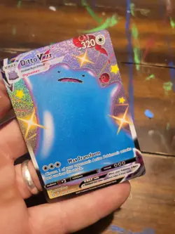 Pokemon TCG Ditto VMAX Holo Shiny Ultra Rare Card SV119/SV122 Shining Fates - Image 1
