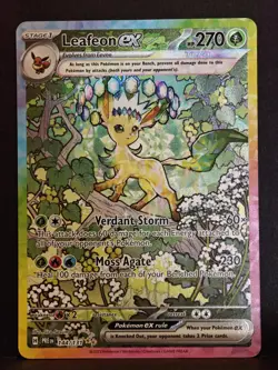 Pokemon Leafeon EX SIR Prismatic Evolutions English Card 144/131 Near Mint - Image 1