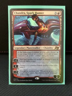 Chandra, Spark Hunter Aetherdrift Foil - Image 1