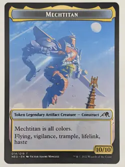 (Normal) Mechtitan Token (014) Kamigawa: Neon Dynasty NM - Image 1